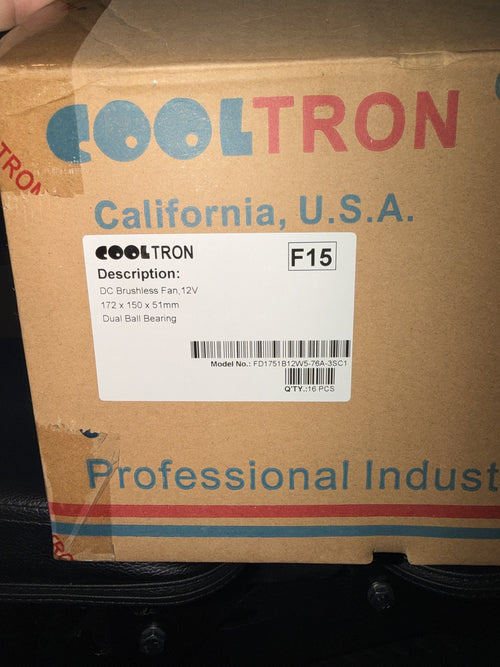 Cooltron FD1751B12W5-76A-3SC1 172 x 150 x 51 mm 12 V DC Axial Fan, Dual Ball Bearing, PWM