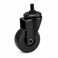 2 Inch Caster Wheels – Swivel Threaded Stem Casters (1/4"-20), Black, 4-Pack – Furniture & Small Cart Replacement