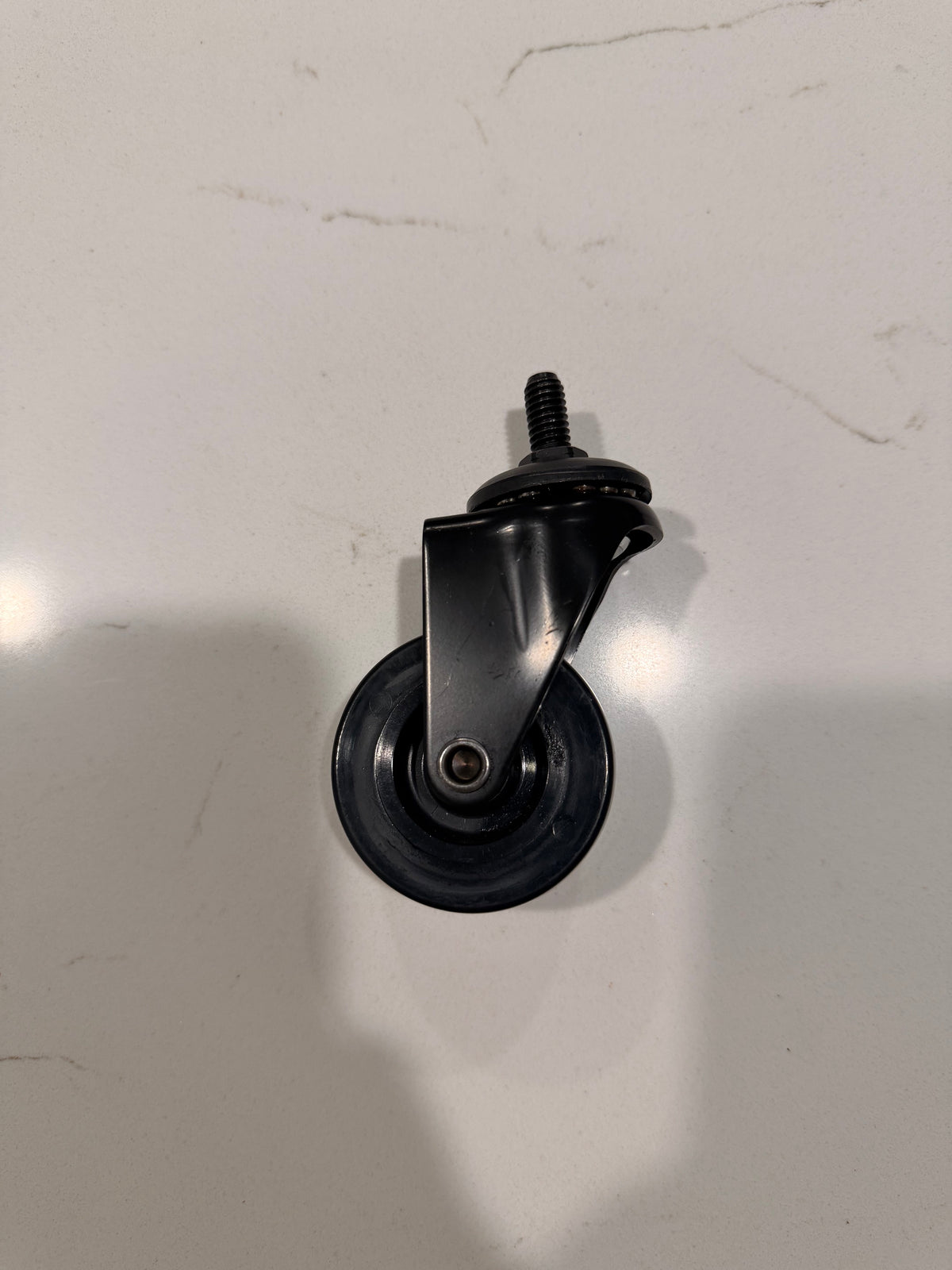 2 Inch Caster Wheels – Swivel Threaded Stem Casters (5/16"-18), Black, 4-Pack – Furniture & Small Cart Replacement